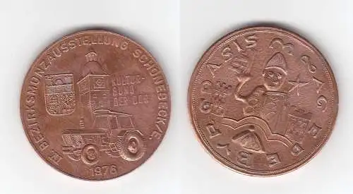 DDR Medaille IV.Bezirksmünzausstellung Schönebeck E. 1976 (113338)