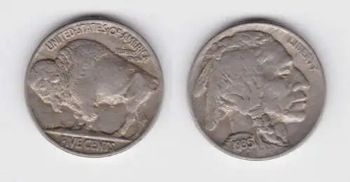 5 Cents Kupfer Nickel Münze USA 1935 (141760)