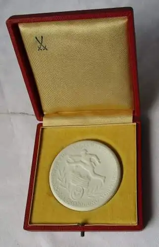 DDR Porzellan Medaille ASV Bester Sportler der Armeesportvereinigung (113739)