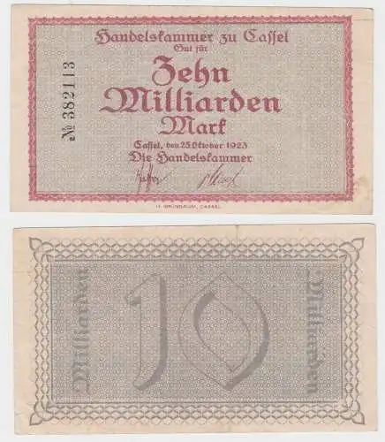 10 Milliarden Mark Banknote Cassel die Handelskammer 25.10.1923 (140369)