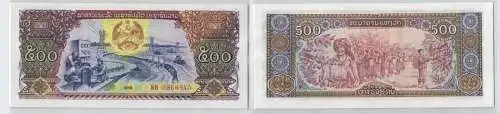 500 Kip Banknote Laos 1988 Pick 31 bankfrisch UNC (129293)