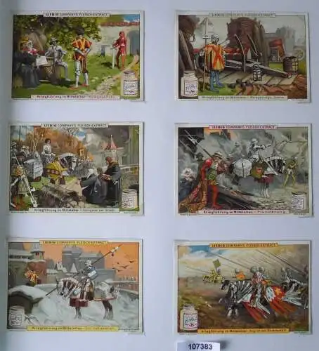 107383 Liebigbilder Serie Nr. 504 Kriegsführung im Mittelalter 1901