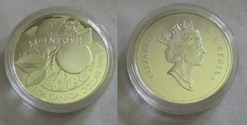1 Dollar Silber Münze Kanada McIntosh 1796-1996 PP (151539)