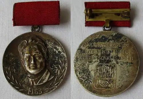 DDR Orden Fritz Heckert Medaille FDGB Freier dt. Gewerkschaftsbund (142489)