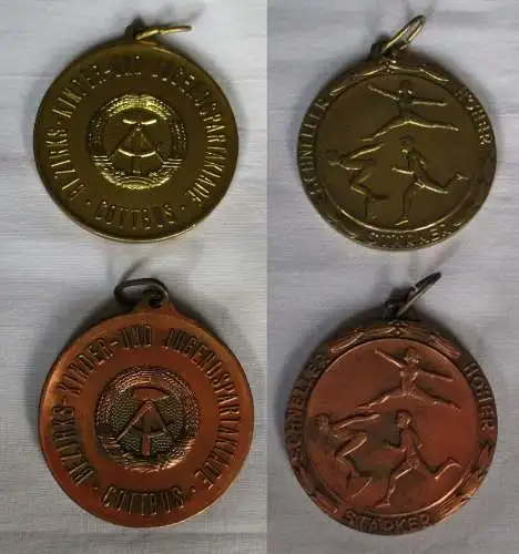2 x DDR Medaillen Bezirks Kinder- & Jugend Spartakiade Cottbus (142069)