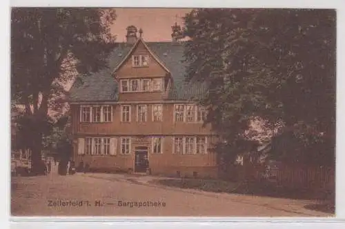 09397 Ak Zellerfeld i. H. - Partie an der Bergapotheke um 1920