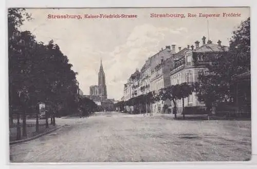 901260 Feldpost Ak Strassburg - Kaiser-Friedrich-Straße 1914