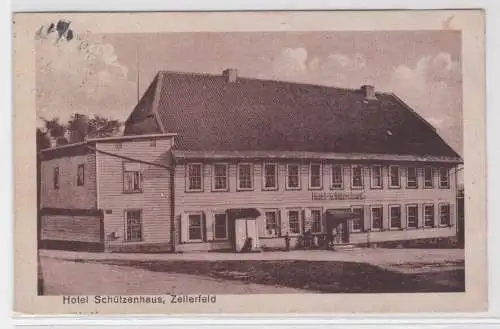 48245 Ak Blick auf das Hotel Schützenhaus Zellerfeld 1922