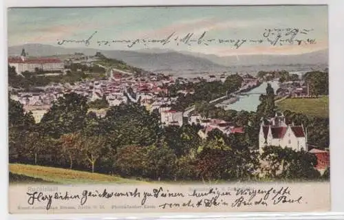 900819 Ak Rudolstadt - Totalansicht von der Justinshöhe 1905