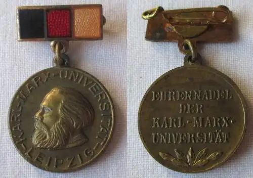 DDR Ehrennadel der Karl Marx Universität Gold im Etui (129570)