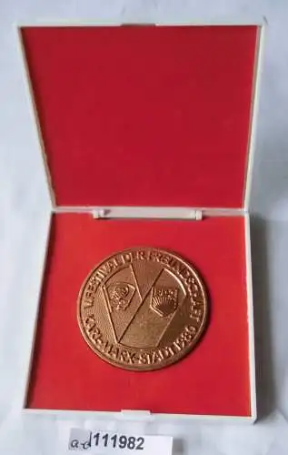 DDR Medaille V.Festival der Freundschaft Karl Marx Stadt 1980 im Etui (112062)