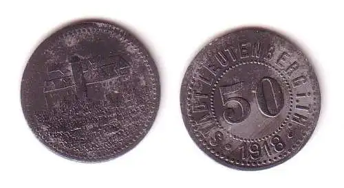 50 Pfennig Zink Notmünze Stadt Leutenberg 1918 (105806)