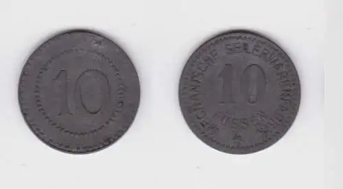 10 Pfennig Zink Notgeld Münzen Füssen Mechanische Seilerwarenfabrik (139995)