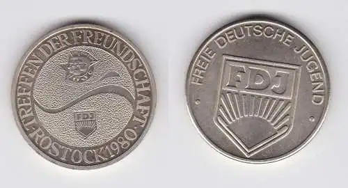 DDR Medaille FDJ Treffen der Freundschaft Rostock 1980 (123659)