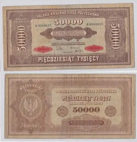 50000 Mark Marek Polskich Banknote Polen 1922 (134944)