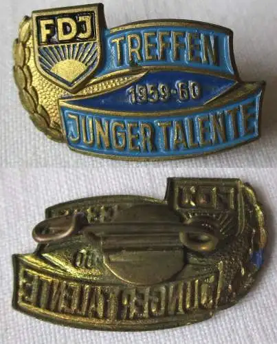 DDR FDJ Abzeichen Treffen Junger Talente 1959 - 1960 (135967)