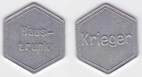 Aluminium Wertmarke Landau (Bayern) Krieger "Haustrunk" (122181)