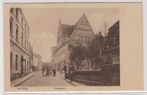 15744 Ak Wurzen - Blick in die Domgasse 1910
