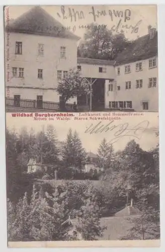 51031 Mehrbild Ak Wildbad Burgbernheim Starke Schwefelquelle usw. 1907