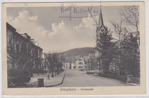98373 Ak Schopfheim Schulstrasse 1918
