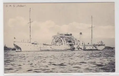 05089 Ak S.M.S. Vulkan Bergeschiff für U-Boote um 1910