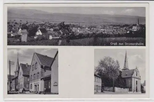 96473 Mehrbild Ak Gruß aus Dromersheim Warenhandlung usw. 1941