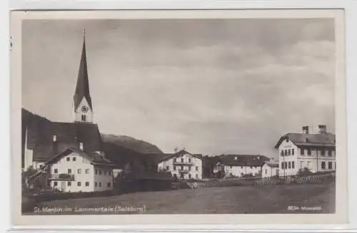 98686 AK St. Martin im Lammertale (Salzburg) - Ortsansicht mit Kirche 1939