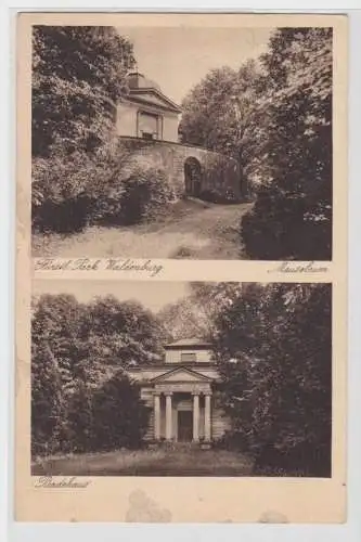 71416 Ak Fürstlicher Park Waldenburg Mausoleum und Badehaus 1930
