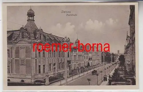 77911 Ak Steinau Ścinawa Poststrasse um 1930