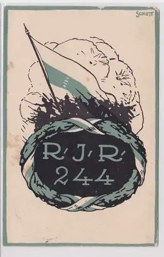 77212 Feldpost Ak Reserve Infanterie Regiment 244, 1916