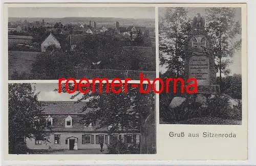76332 Mehrbild Ak Gruß aus Sitzenroda Ortsansichten um 1930