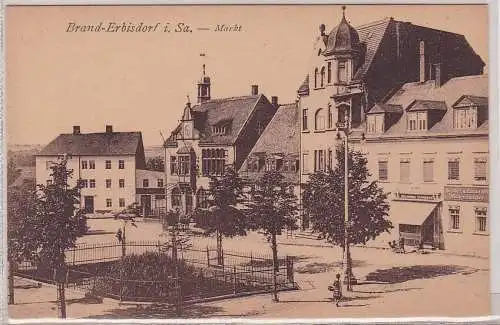 90974 AK Brand-Erbisdorf in Sachsen - Markt um 1910