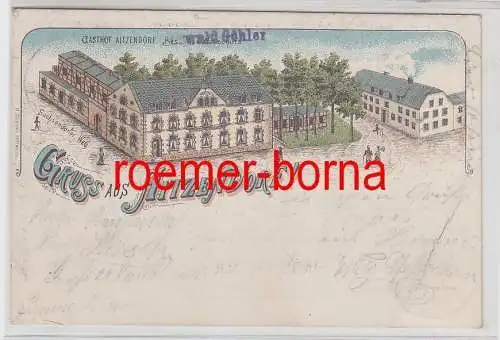 77531 Ak Lithografie Gruss aus Aitzendorf Gasthof Aitzendorf 1899
