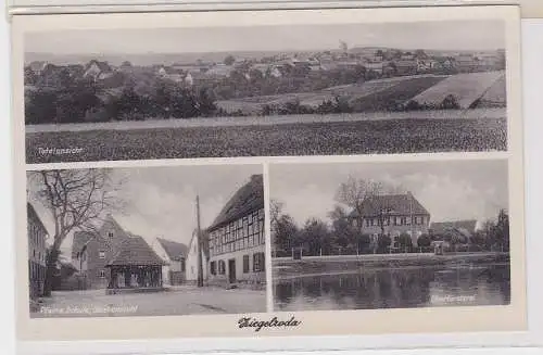 88870 Mehrbild Ak Ziegelroda Pfarre, Schule, Oberförsterei usw. um 1940