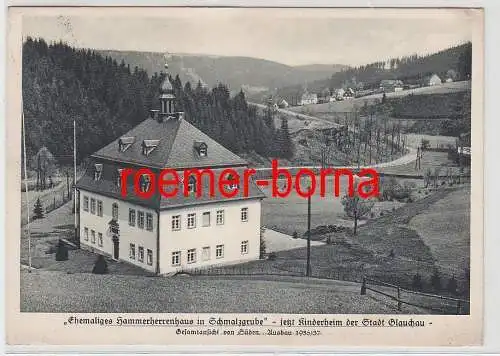 75729 Ak Ehemaliges Kammerherrenhaus in Schmalzgrube jetzt Glauchauer Kinderheim