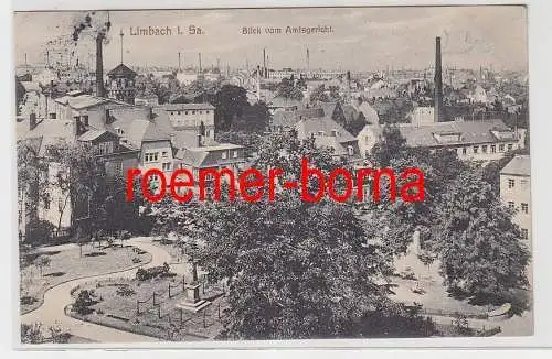 76533 Ak Limbach i.Sa. Blick vom Amtsgericht 1913