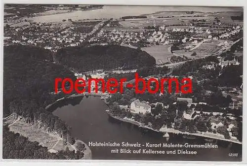 73129 Ak Holsteinische Schweiz Malente-Gremsmühlen Kellersee und Dieksee um 1940