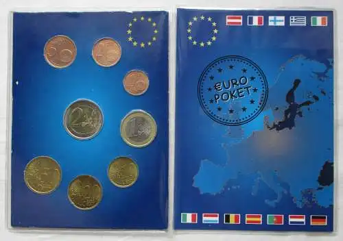 KMS EURO 2002 Italien 1 Cent bis 2,- € Kursmünzensatz (167007)