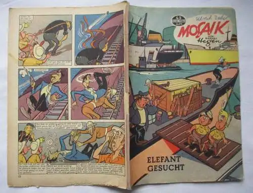 Mosaik von Hannes Hegen Digedag Nr. 43 von 1960 Elefant gesucht (167385)