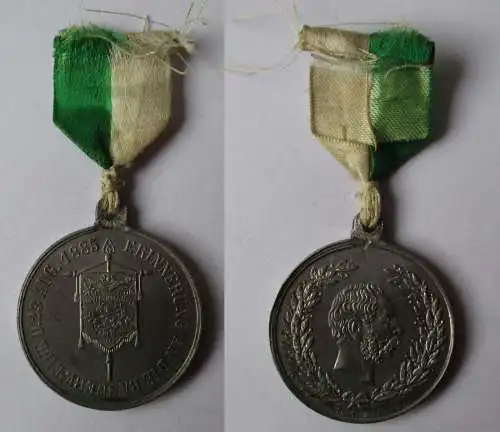Medaille Erinnerung an die Bannerweihe Militärverein Plauen 1885 (123635)