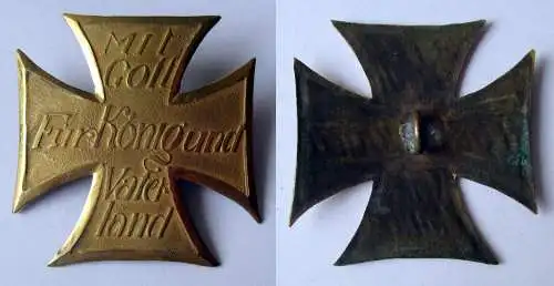 Patriotika Abzeichen Militärverein? Mit Gott für König und Vaterland (153667)