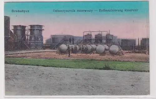 907889 Ak Drohobycz Ukraine Entbenzierung Reservoir 1917