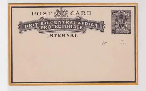 907243 Postkarte British Central Africa Protectorate Internal um 1900
