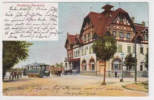 900391 Ak Forsthaus Raschwitz bei Leipzig - Außenansicht 1902