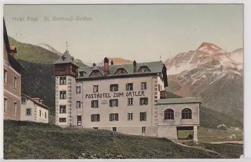 24099 Ak Posthotel zum Ortler - St. Getraud-Sulden 1907