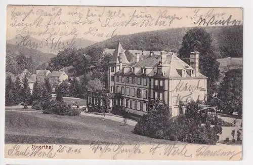 908217 Ak Jägerthal bei Niederbronn im Elsass Gasthaus 1906