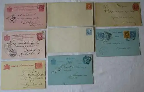 Sammlung 8x Ganzsache Briefe und Postkarten Niederländisch Indien (100834)