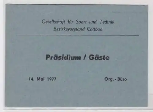 98325 Einladung GST Bezirksvorstand Cottbus 14.Mai 1977