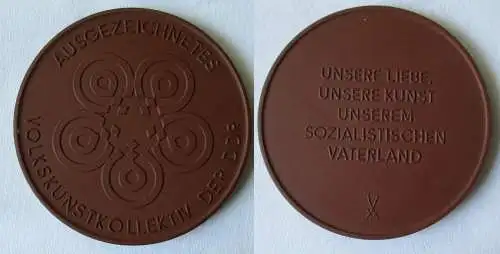 DDR Medaille ausgezeichnetes Volkskunstkollektiv der DDR Bartel 258 (128416)