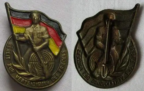 DDR FDJ Blech Abzeichen Bereit zur Verteidigung des Friedens (119084)
